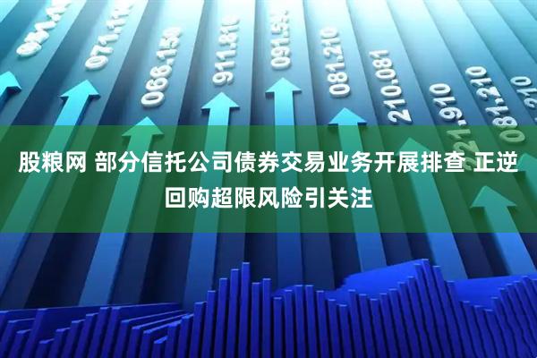 股粮网 部分信托公司债券交易业务开展排查 正逆回购超限风险引关注